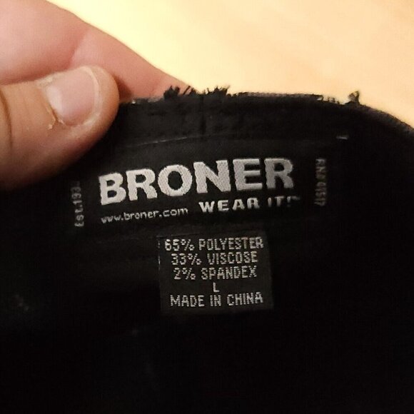 Broner Grey Black Plaid Cadet Style Hat Cap - Picture 6 of 6